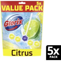 Een afbeelding van Glorix Toiletblok power5 citrus value pack