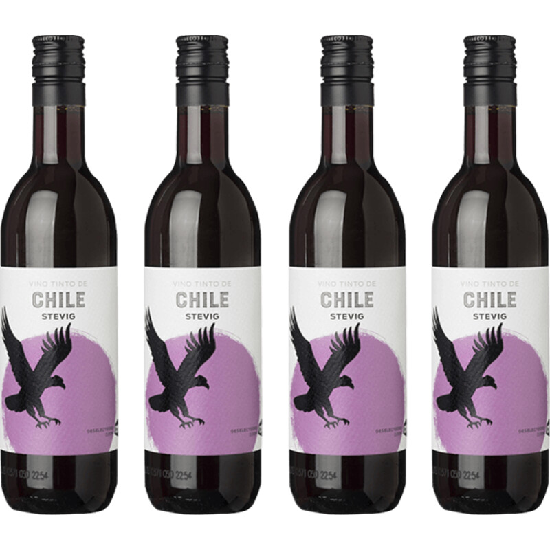 Een afbeelding van AH Chili huiswijn stevig rood 4-pack
