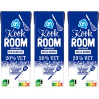 Een afbeelding van AH Kookroom 20% 3-pack