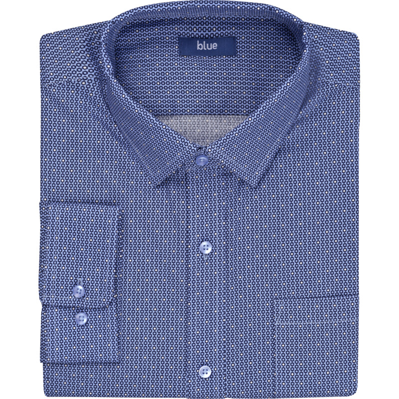Een afbeelding van Blue Overhemd stip maat 39-40