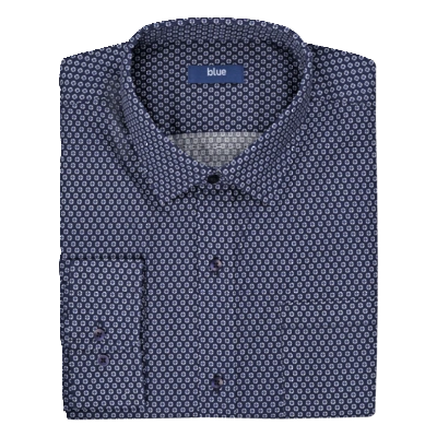 pdp-image-Blue Overhemd ruitje maat 45-46