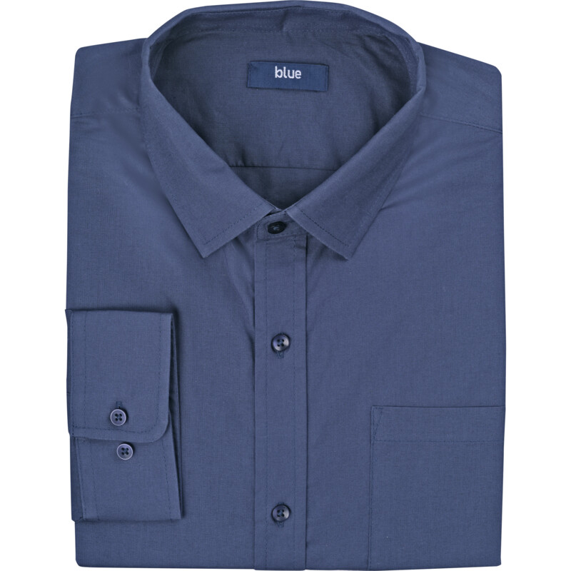 Een afbeelding van Blue Overhemd uni maat 39-40
