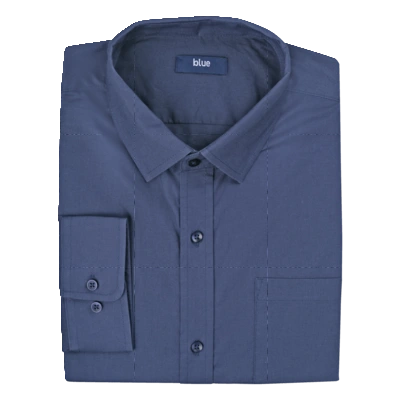 pdp-image-Blue Overhemd uni maat 43-44