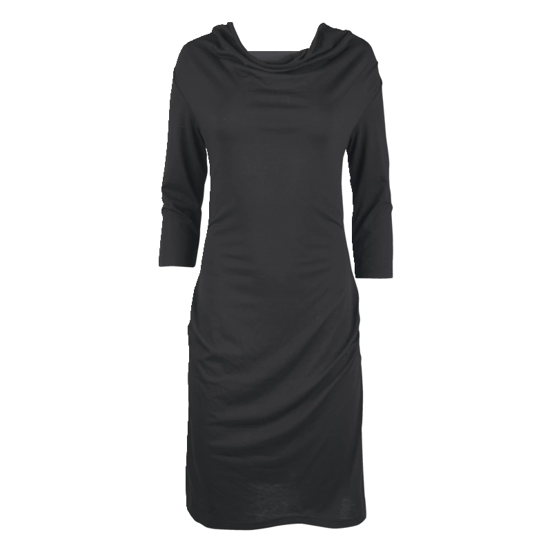 Jurk waterval zwart maat L