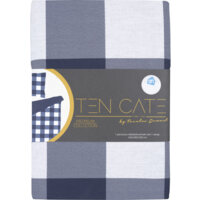 Afbeelding van Ten Cate Dekbedovertrek ruit blauw 140x220cm