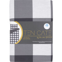 Afbeelding van Ten Cate Dekbedovertrek ruit antraciet 240x220cm