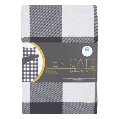 pdp-image-Ten Cate Dekbedovertrek ruit antraciet 240x220cm