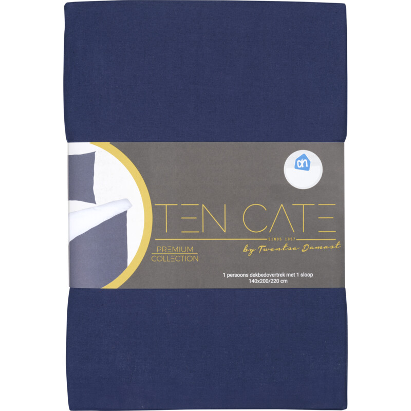 Een afbeelding van Ten Cate Dekbedovertrek blauw 140x220cm
