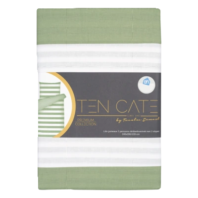 pdp-image-Ten Cate Dekbedovertrek mint strepen 240x220cm