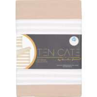 Afbeelding van Ten Cate Dekbedovertrek ecru strepen 140x220cm