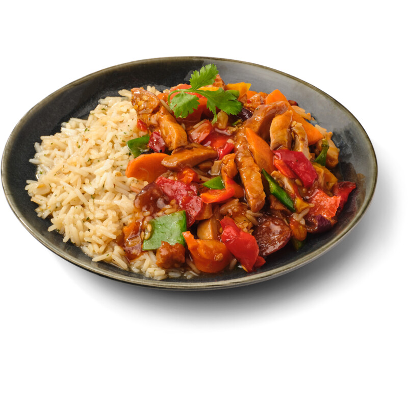 Een afbeelding van AH Maaltijd scharrelkip Oosterse ketjapsaus