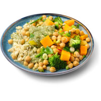 Een afbeelding van AH Terra Plantaardige stoommaaltijd groene curry