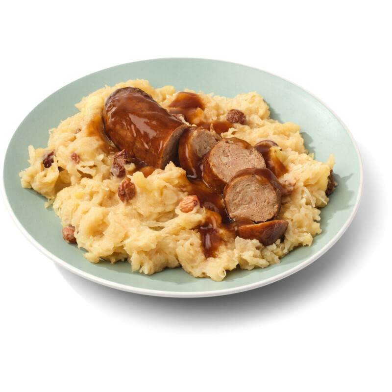 Een afbeelding van AH Stamppot zomerzuurkool braadworst