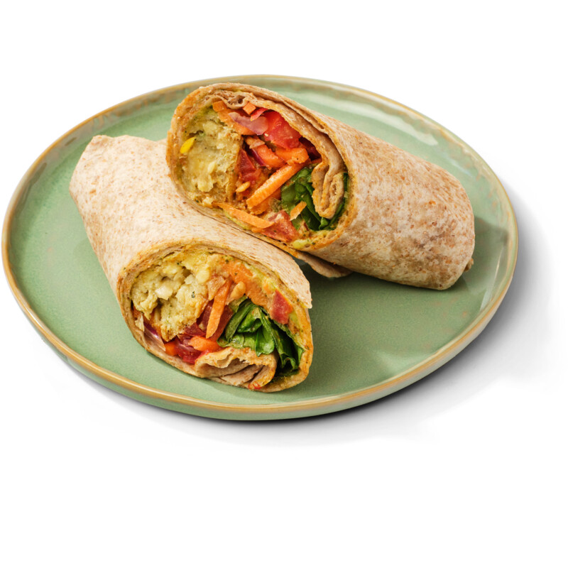 Een afbeelding van AH Terra Plantaardige wrap falafel tomaat
