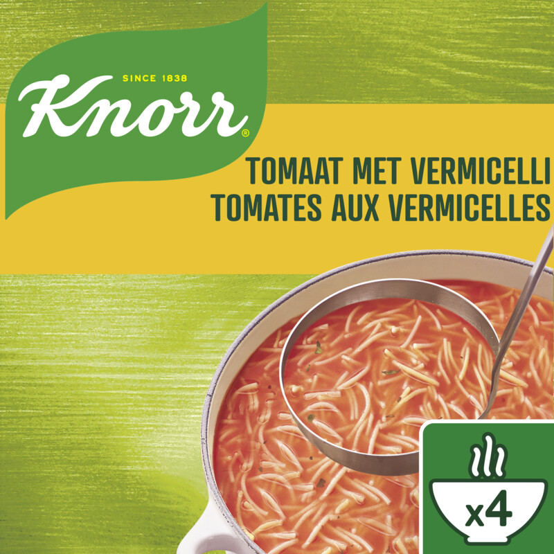 Een afbeelding van Knorr Tomaat met vermicellisoep bel