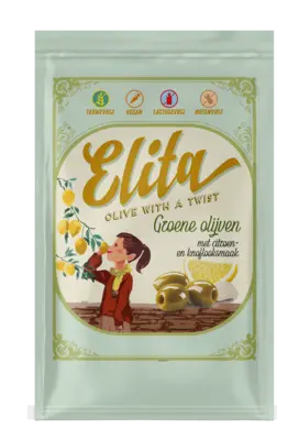 pdp-image-Elita Groene olijven citroen en knoflooksmaak
