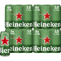 Een afbeelding van Heineken Premium pilsener 4x6-pack pakket