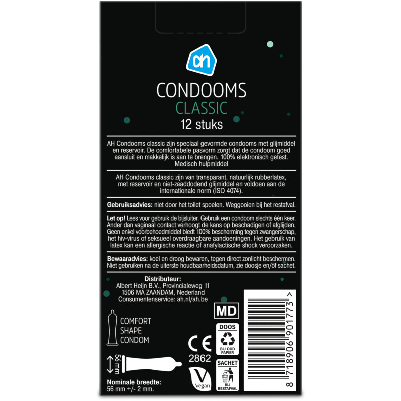 Een afbeelding van AH Classic condooms