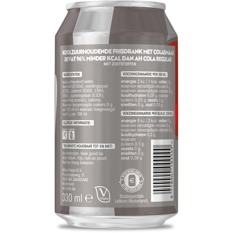 Een afbeelding van AH Cola light