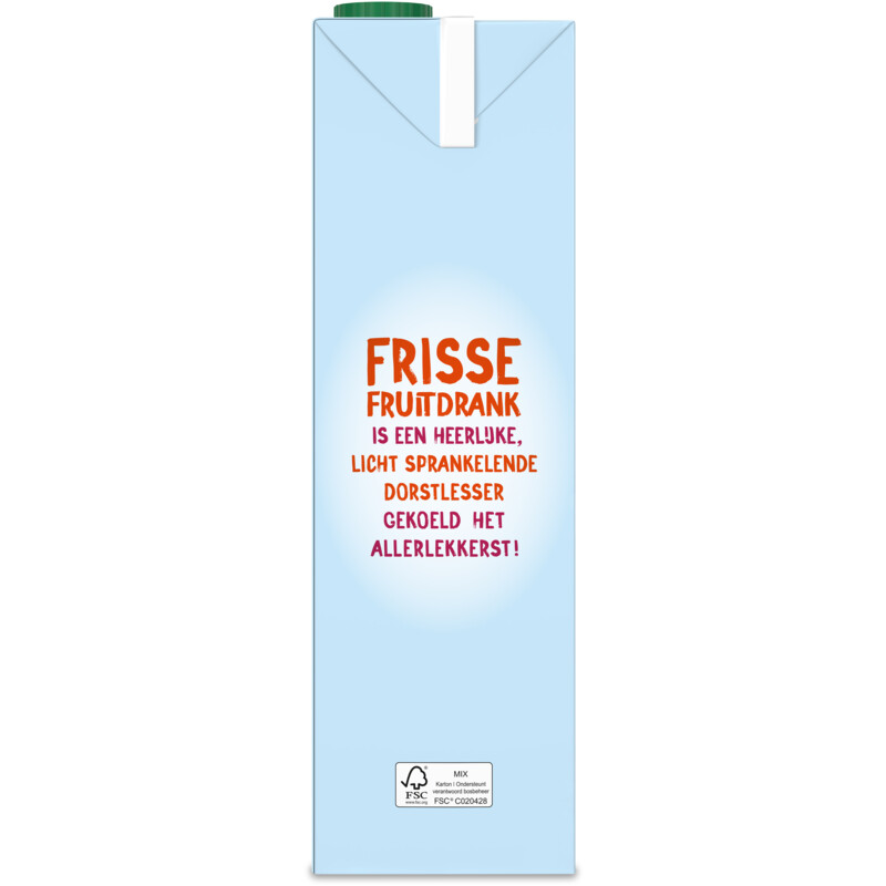 Een afbeelding van AH Frisse fruitdrank framboos cranberry