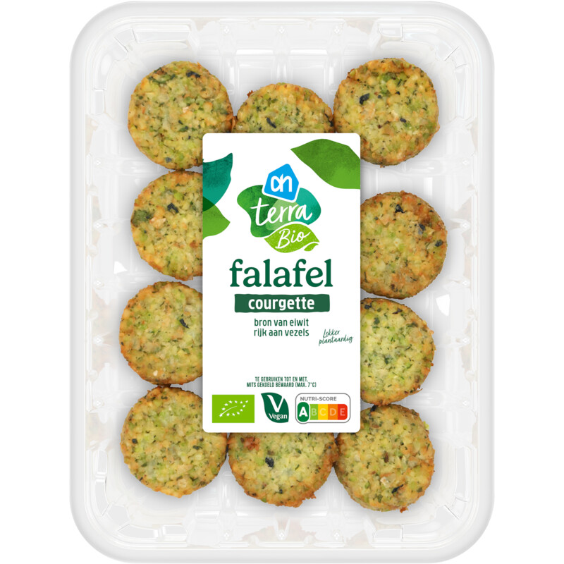 Een afbeelding van AH Terra Biologisch falafel courgette
