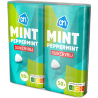 Een afbeelding van AH Mint peppermint suikervrij 2-pack