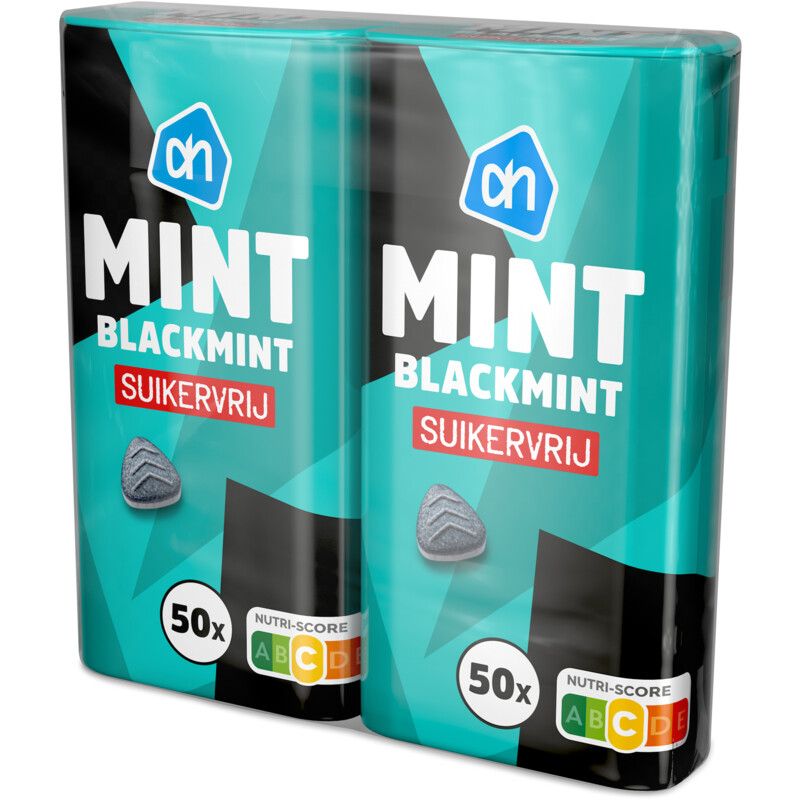 Een afbeelding van AH Mint blackmint suikervrij 2-pack