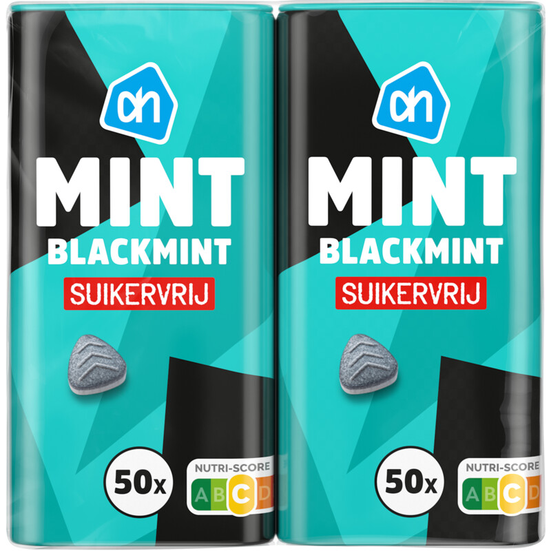 Een afbeelding van AH Mint blackmint suikervrij 2-pack