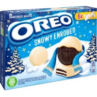 Een afbeelding van Oreo Koekjes omhuld met witte chocoladesmaak