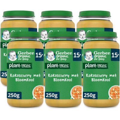 pdp-image-Gerber Organic Baby kokoscurry 15m+ 6-pack