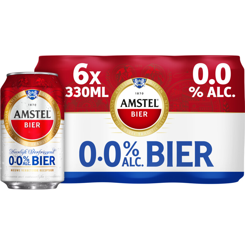 Een afbeelding van Amstel Pilsener 0.0 bier 6-pack