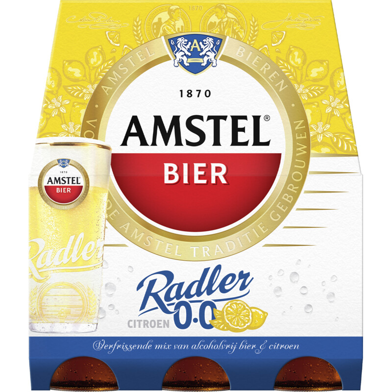 Een afbeelding van Amstel Radler citroen 0.0% 6-pack