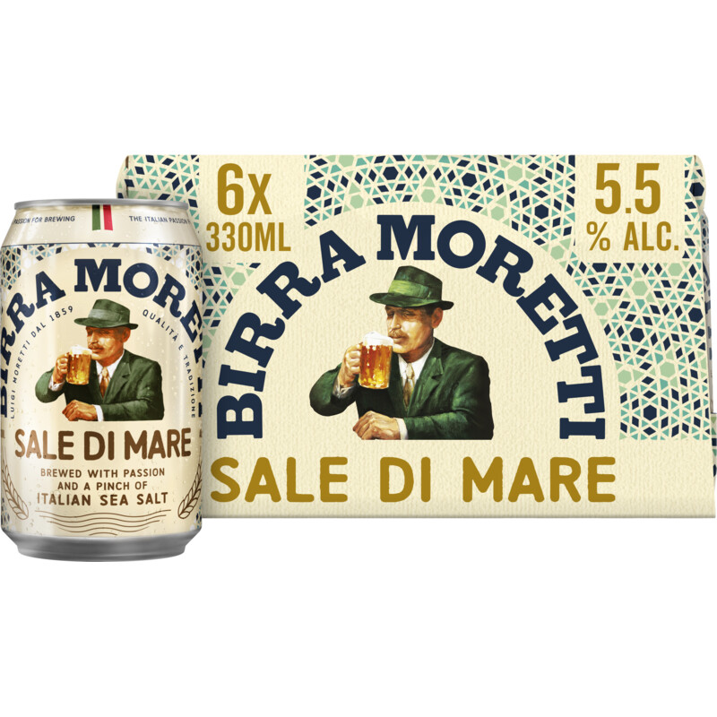 Een afbeelding van Birra Moretti Sale di mare bier 6-pack