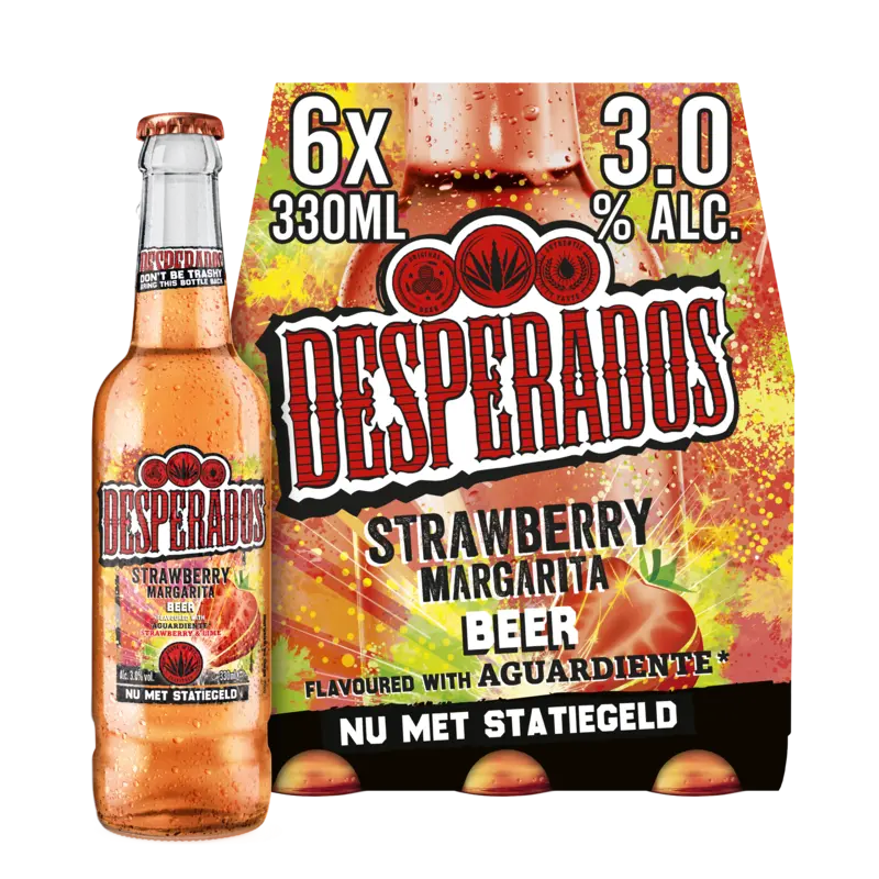 Strawberry margarita bier 6-pack