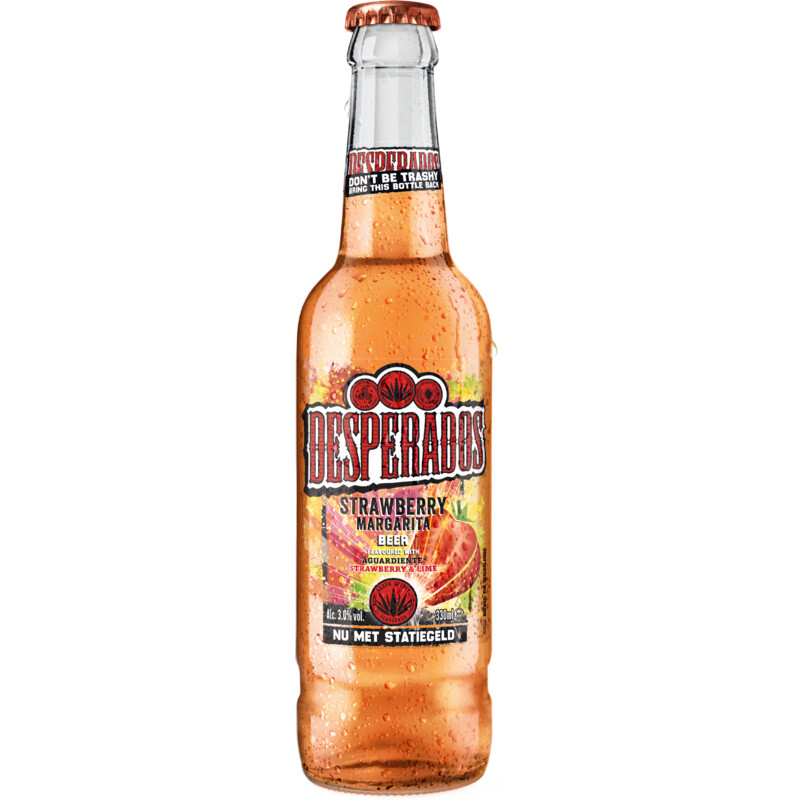 Een afbeelding van Desperados Strawberry margarita bier