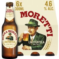 Een afbeelding van Birra Moretti L'autentica bier 6-pack