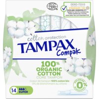 Een afbeelding van Tampax Cotton protection compak super bel