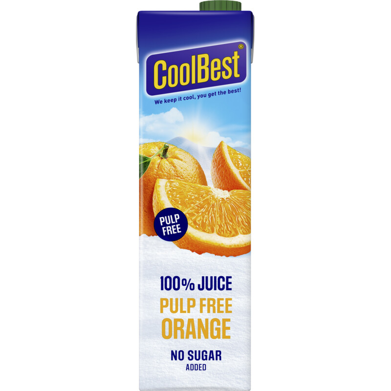 Een afbeelding van CoolBest Premium orange zonder vruchtvlees