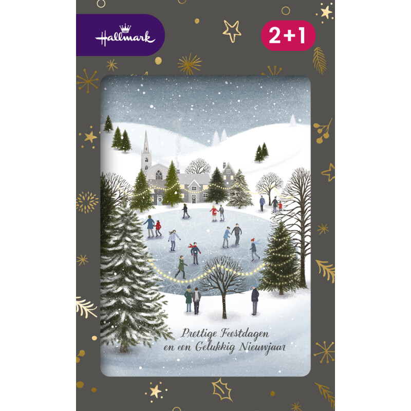 Een afbeelding van Hallmark Hangpakje kerstkaarten 2