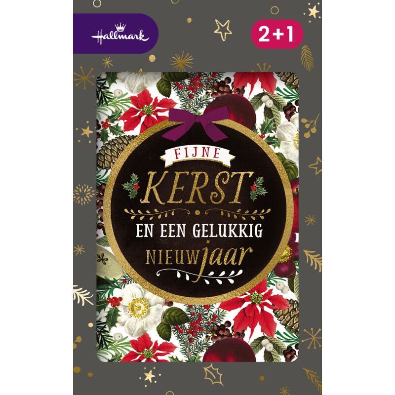 Een afbeelding van Hallmark Hangpakje kerstkaarten 12