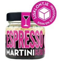 Een afbeelding van Jartails Espresso martini in een potje bel