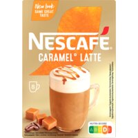 Een afbeelding van Nescafé Gold caramel latte oploskoffie