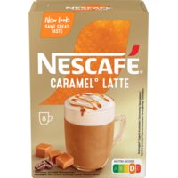 Een afbeelding van Nescafé Gold caramel latte oploskoffie