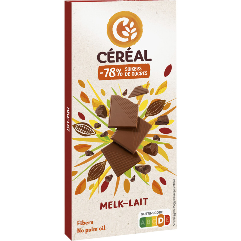 Een afbeelding van Céréal Melkchocolade minder suikers