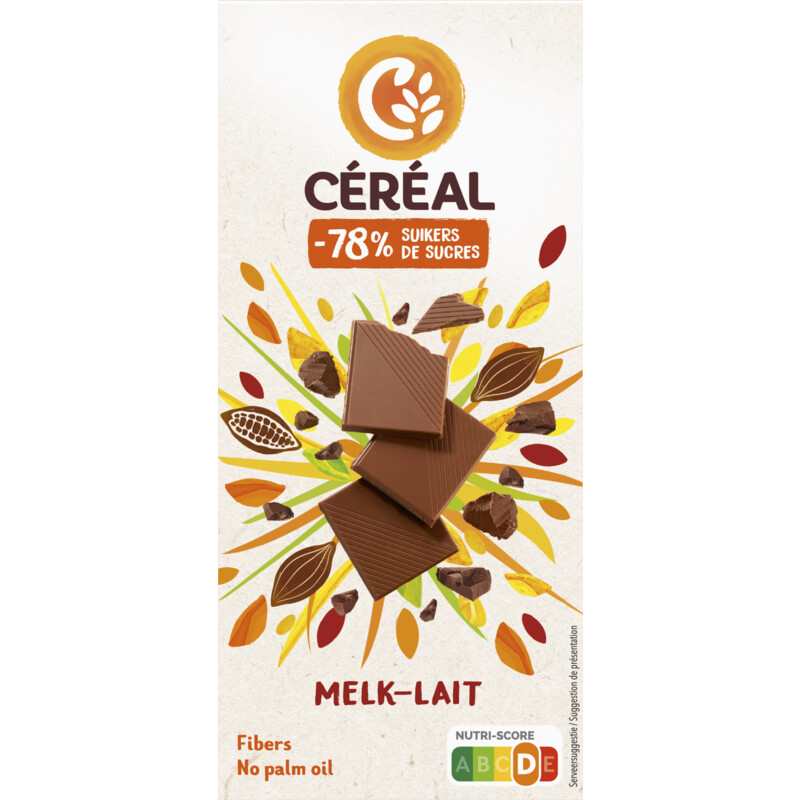 Een afbeelding van Céréal Melkchocolade minder suikers