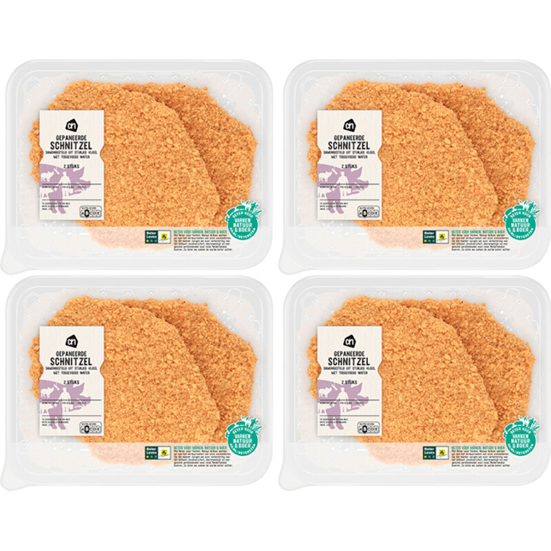 Een afbeelding van AH Gepaneerde schnitzel 4-pack