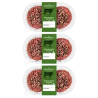 AH Greenfields Beefburger bacon 3-pack