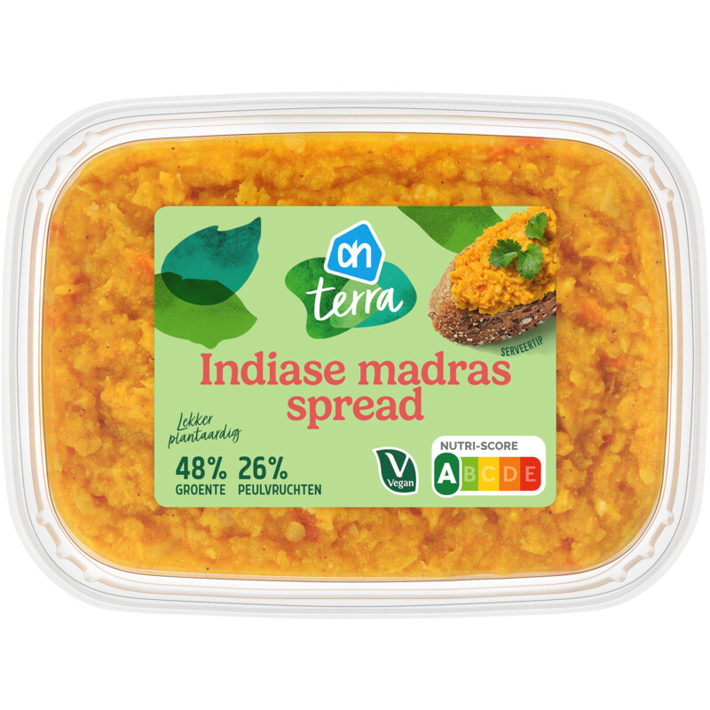 Een afbeelding van AH Terra Plantaardige Indiaase madras spread
