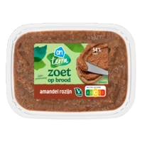 AH Terra Plantaardig zoet op brood amandel rozijn
