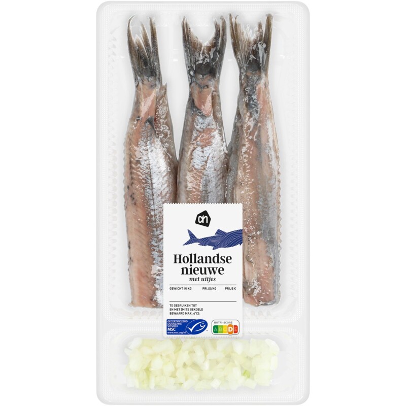 Een afbeelding van AH Hollandse nieuwe met uitjes